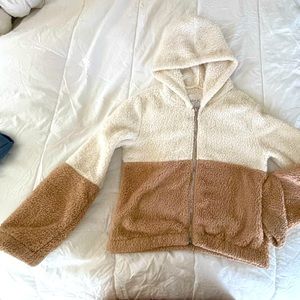 Kids 2Tone Fuzzy Jacket